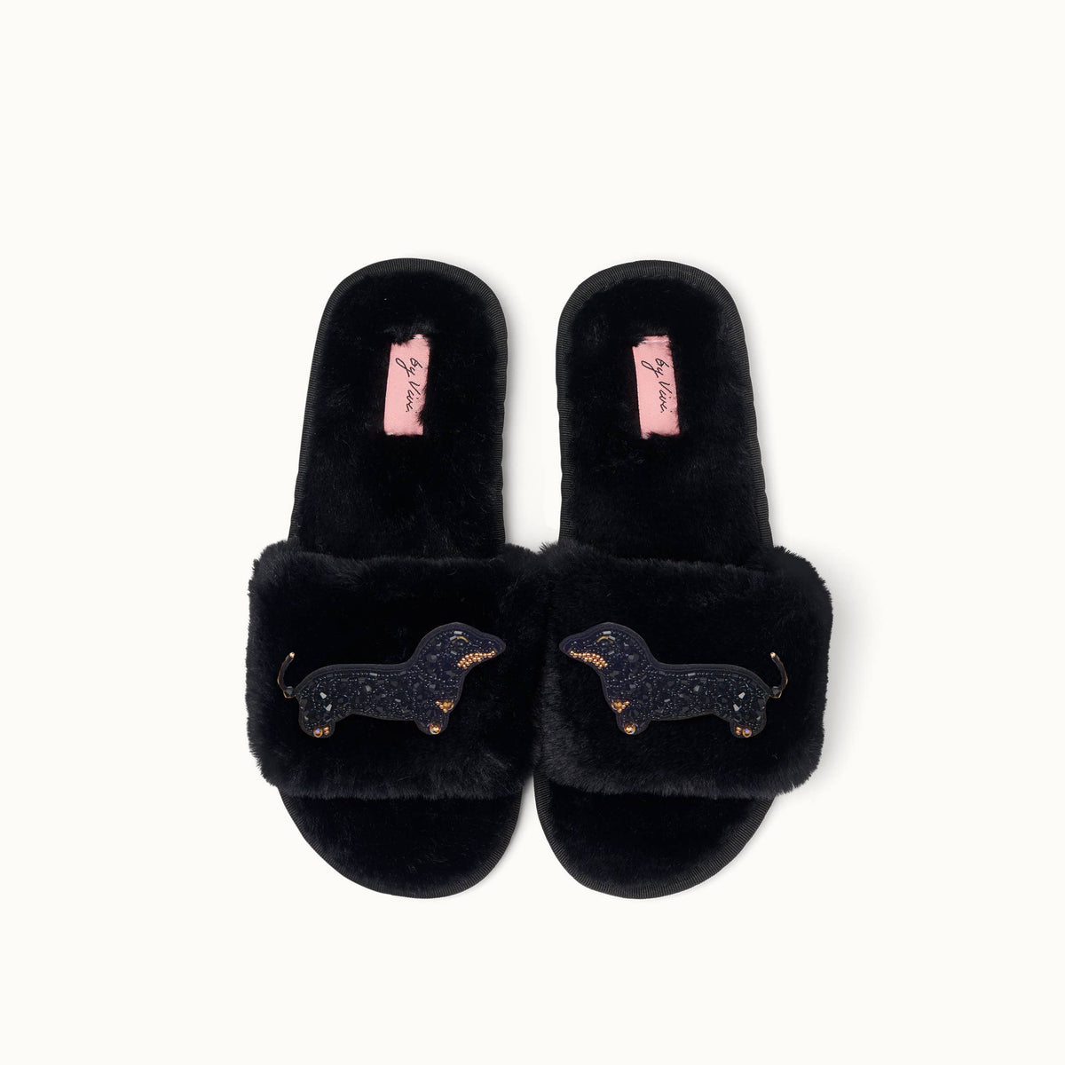 Pair of slippers pins - Dachshund