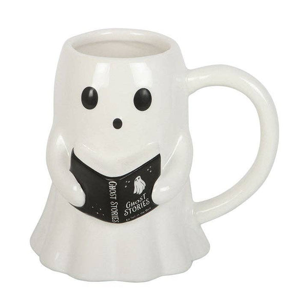 Halloween Mug Reading Ghost