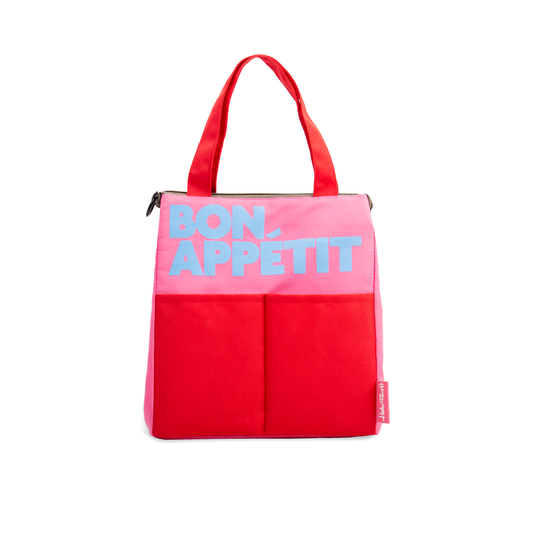 Sac Isotherme à Déjeuner Bon Appétit Rouge Helio Ferretti Vue 2