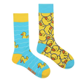Ungleiche gelbe Entensocken