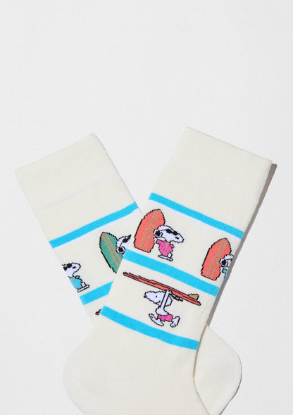 BeSnoopy Surf - Chaussettes en coton biologique à 100%