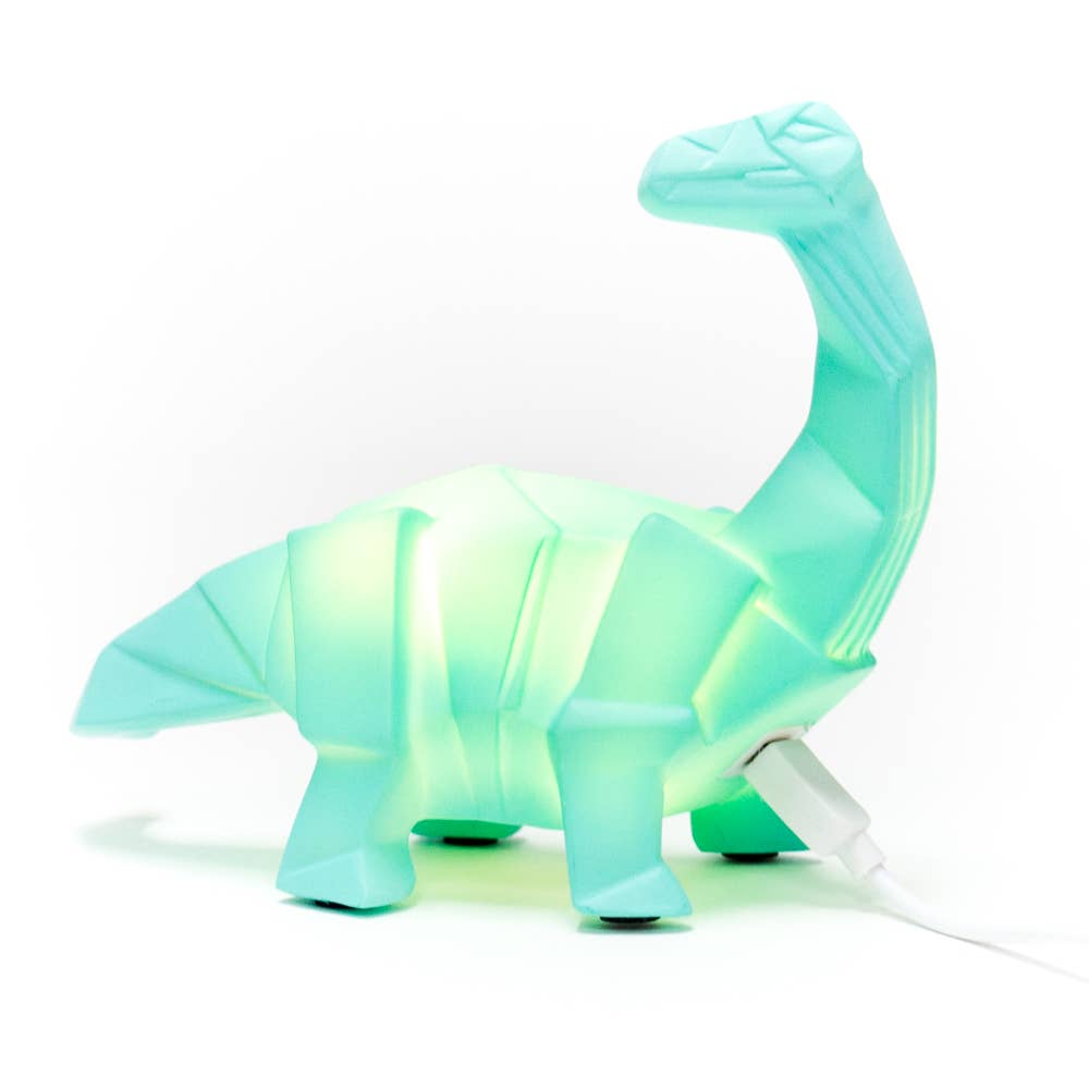Geometrische dinosaurus- en konijnenlamp