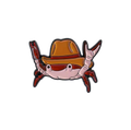 Cowboy Crab Pin