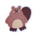Autocollant Castor