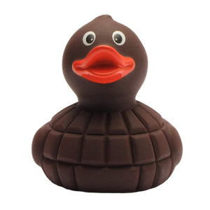 Chocoladetablet in de vorm van eend