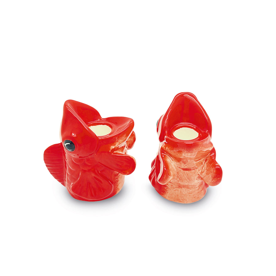 Bougeoirs Poissons Rouges