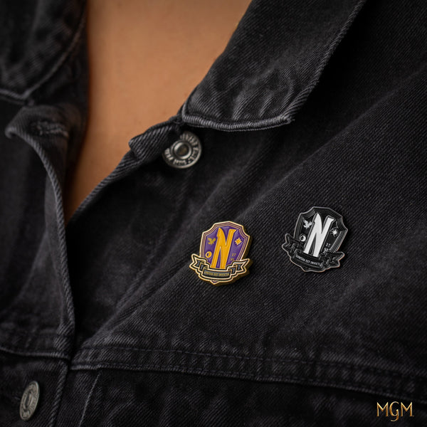 *Set of 2 Nevermore Academy Pins