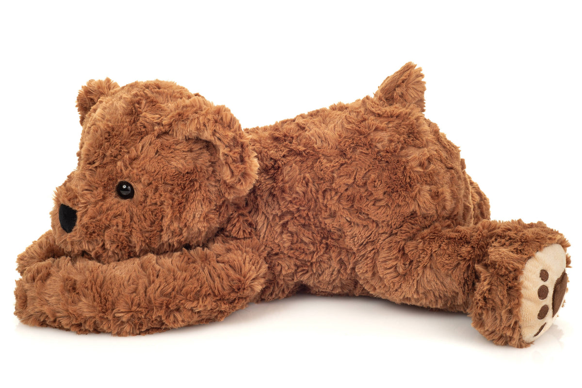 Lying Brown Bear Plush