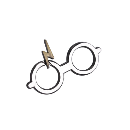 Enamel pin badge - Harry Potter (glasses and scar)