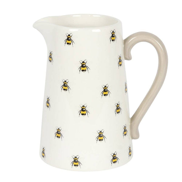 Keramikkrug mit Frühlingsbienenmotiv