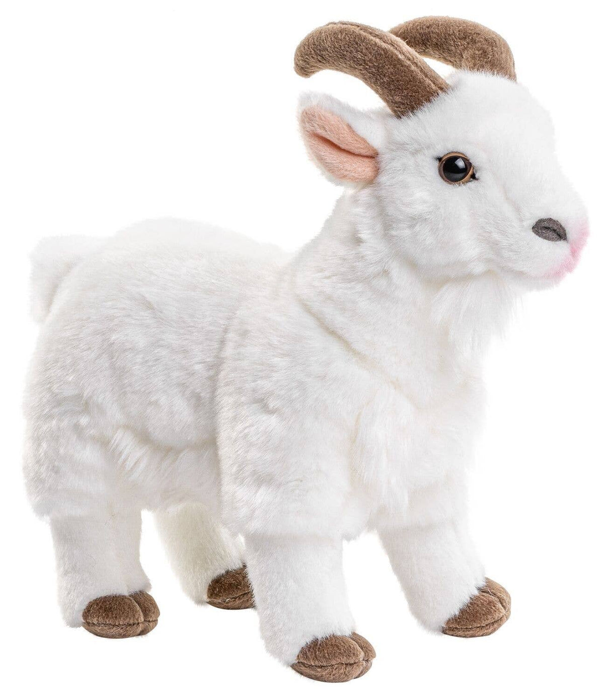 Plain white mountain goat plush