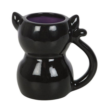Gothic Bat Cat Halloween Mug