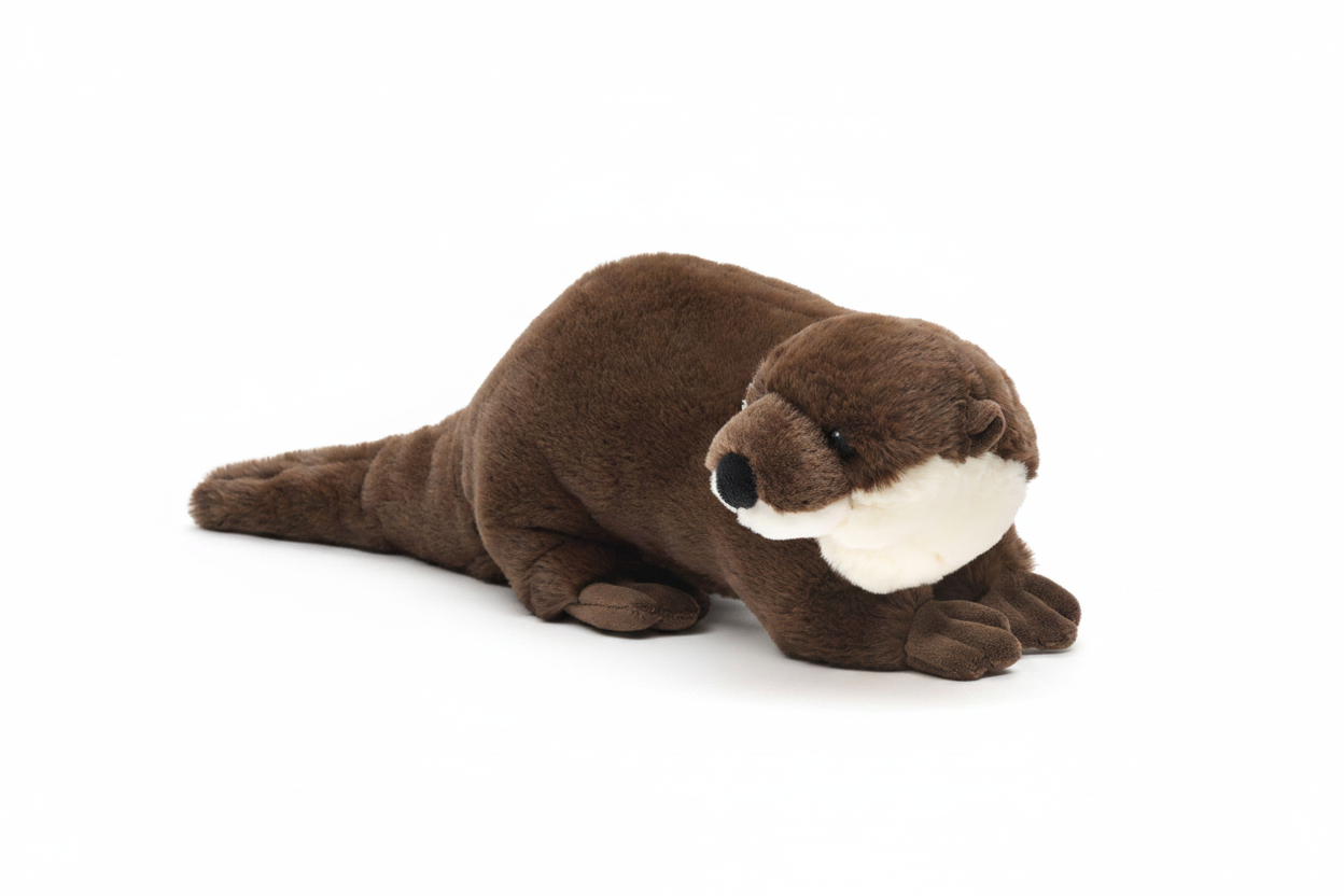 Standing Otter - 'Uni-Toys Eco-Line' - soft toy/plush