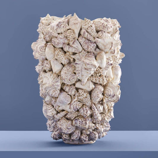 Schelpvaas, natuursteen L