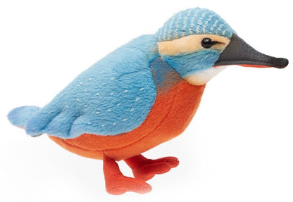 Kingfisher - 12 cm (height): bird - soft toy/plush