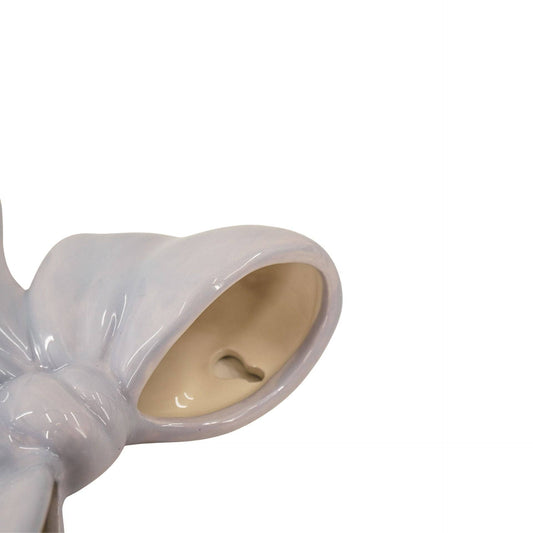 Vase mural- Vase Bol- Céramique- Lilas- 19x18,5x5,5 cm