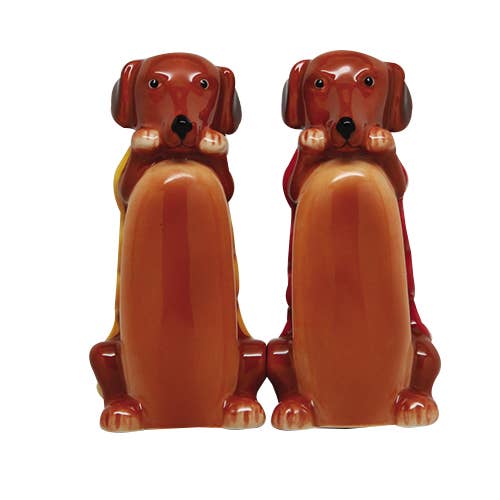Hot Dog Salt and Pepper Shaker Set