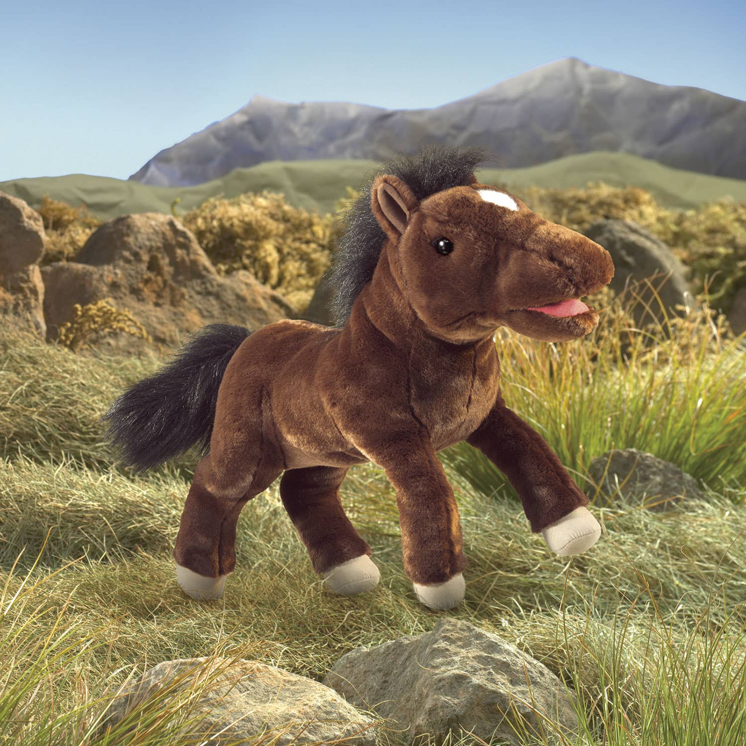 Marionnette à main Cheval/Cheval 3194 Folkmanis réaliste