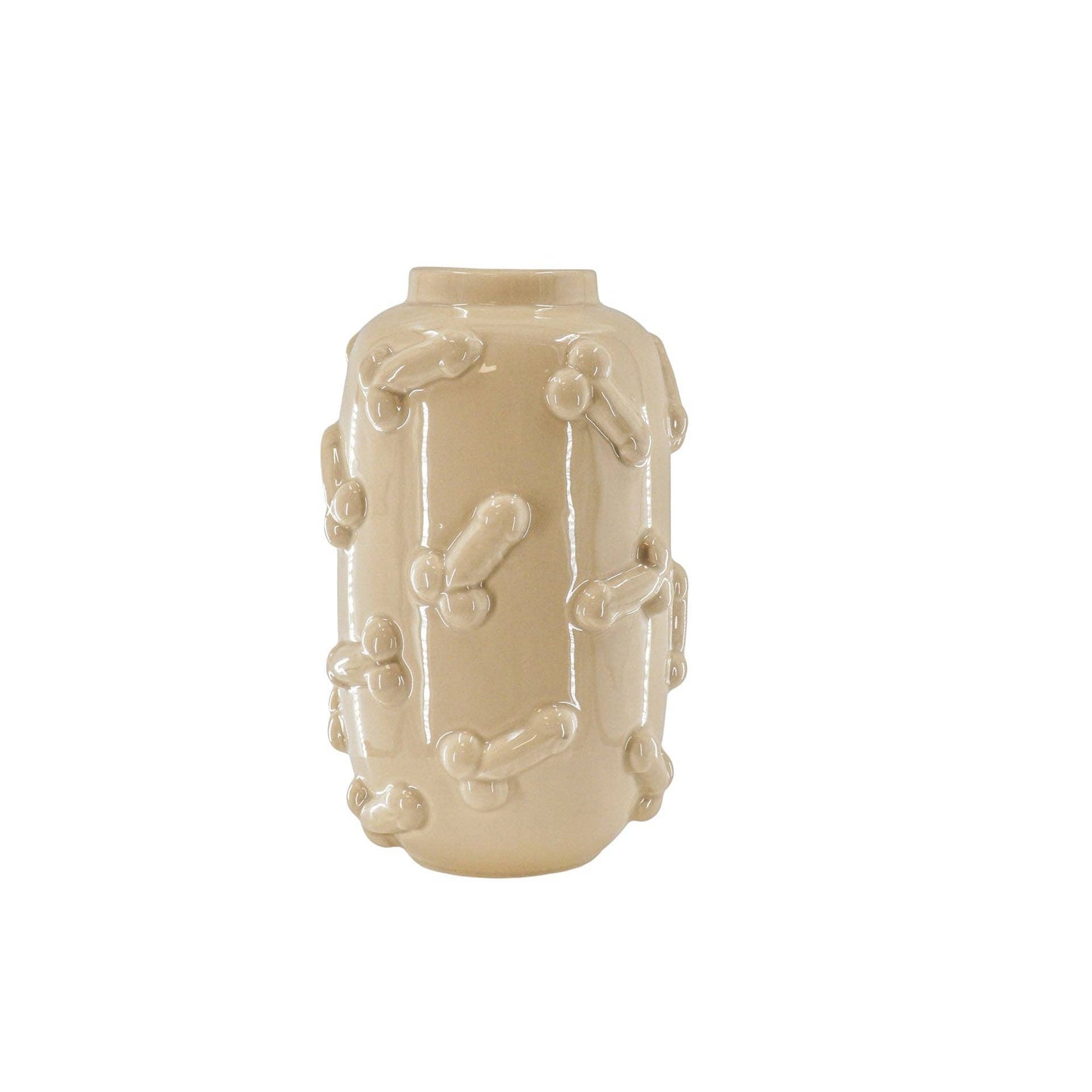 Vase - Dick - Ceramic - Beige - 17x17x27cm