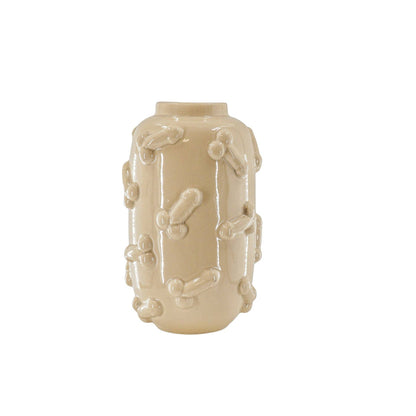 Vase - Dick - Ceramic - Beige - 17x17x27cm