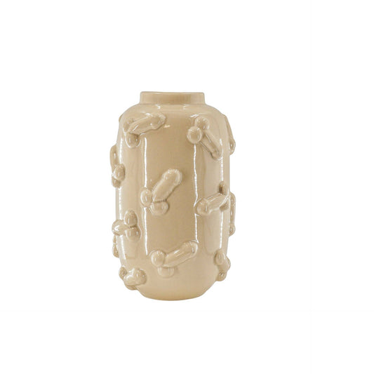Vase - Dick - Ceramic - Beige - 17x17x27cm