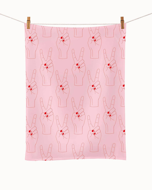 Organic kitchen towel - Peace