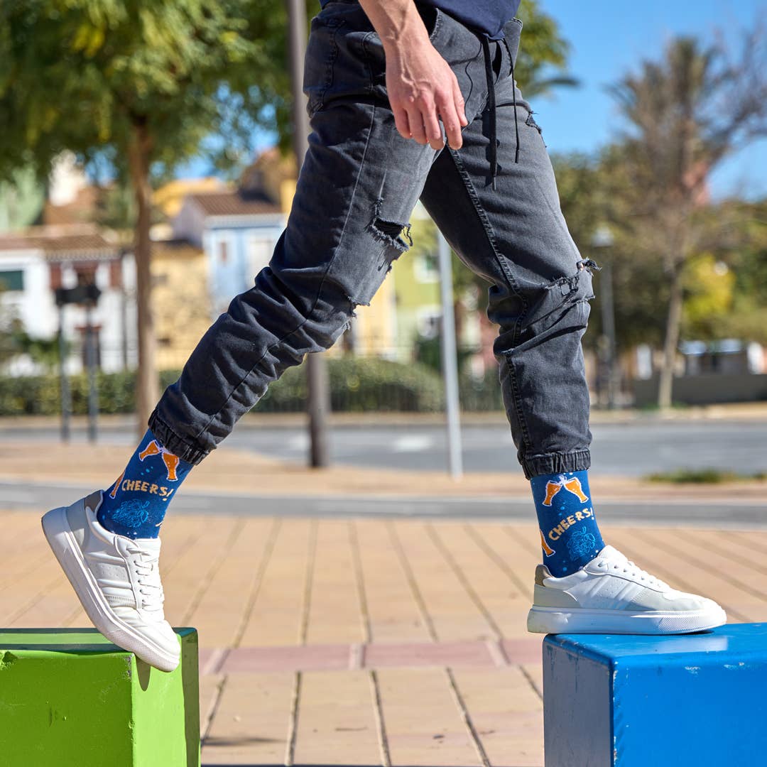CHEERS seamless unisex cotton mid-calf socks