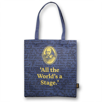Shopper gemaakt van gerecycled katoen - Shakespeare (De wereld is een podium)