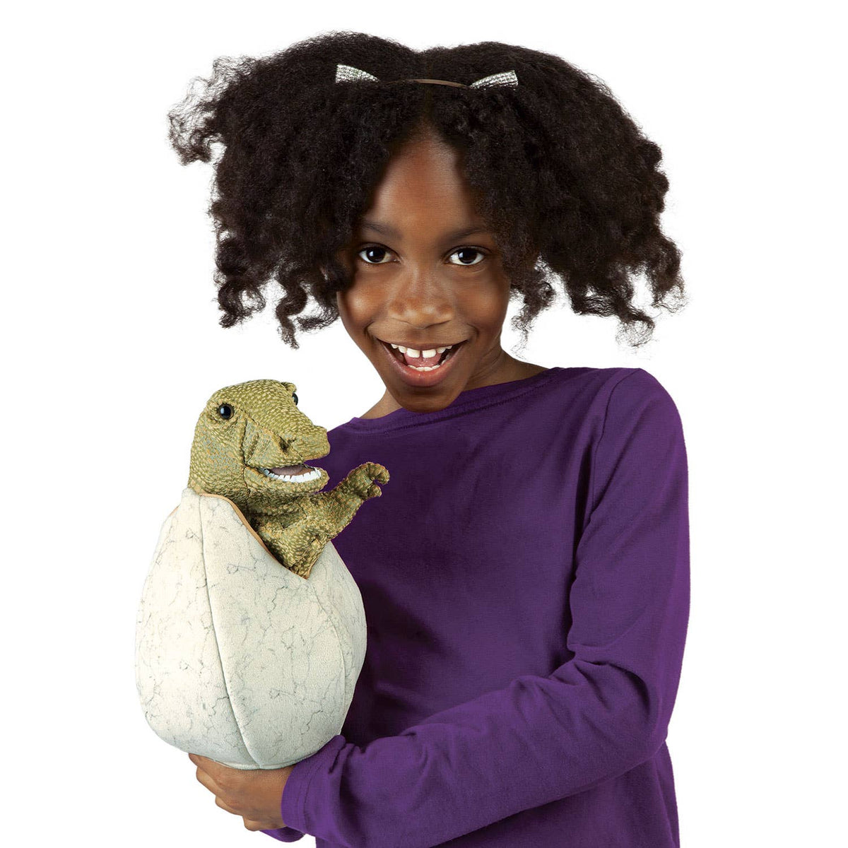 Baby Dinosaur Hand Puppet in Egg