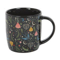 Mug Floral Folk Noir Midnight Bloom – 350 ml