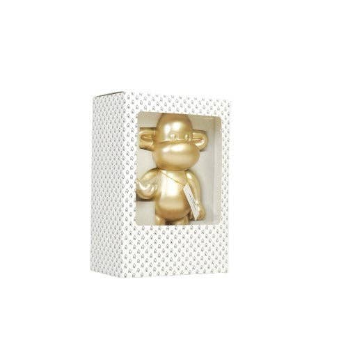 Decoratief ornament - Hangend apenbeeldje 'De Legende' - Polyresin - Goud - 33x21x50cm