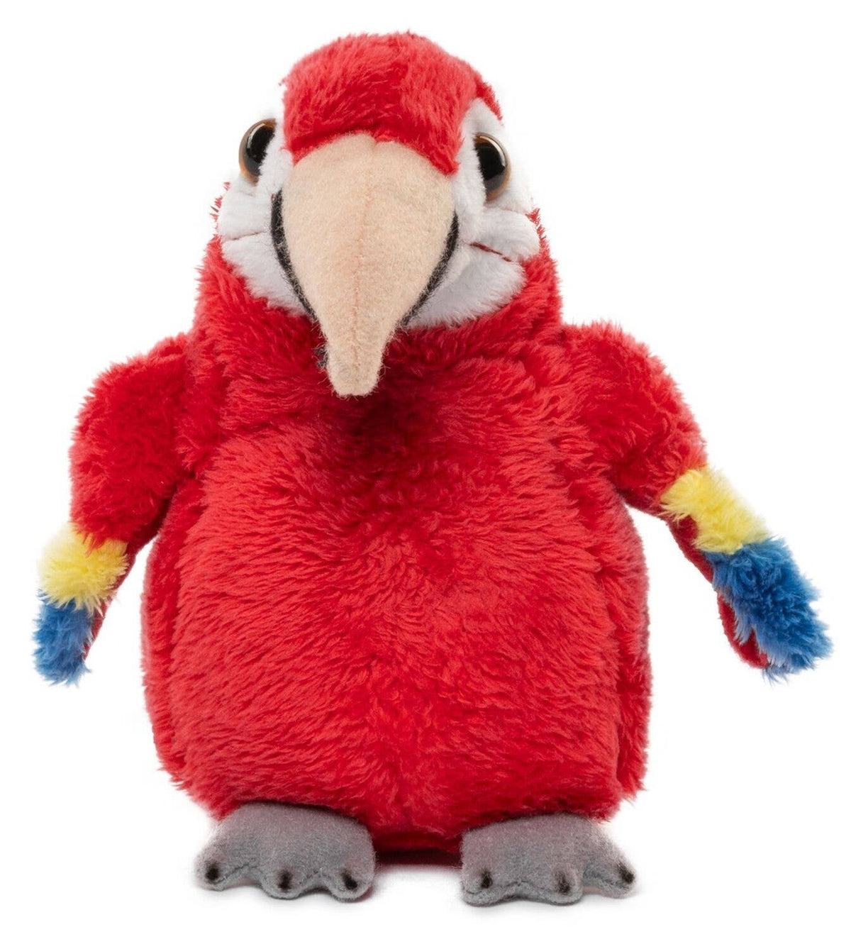 Red parrot plush toy