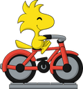 Figurine Woodstock On A Bike