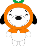 Pluche sleutelhanger Snoopy Orange