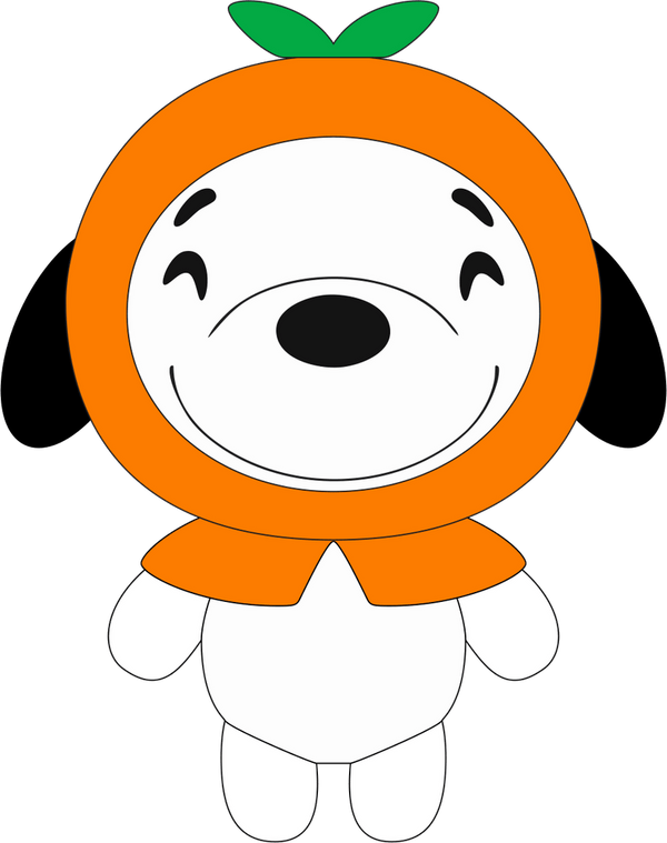 Orange Snoopy Keychain (5in)