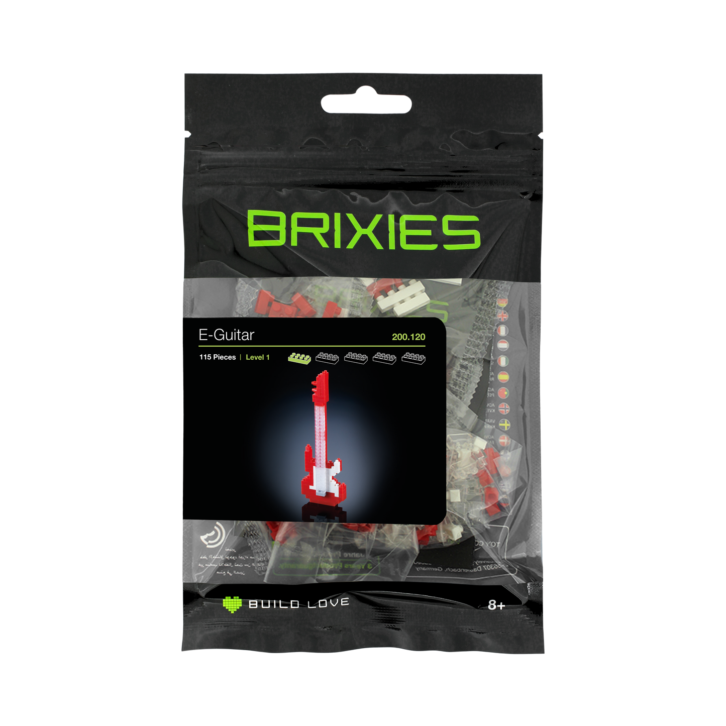 BRIXIES Red Electric Guitar