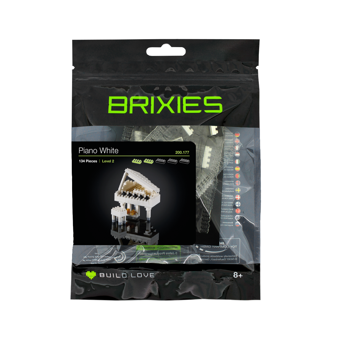 BRIXIES Piano (Grand) White