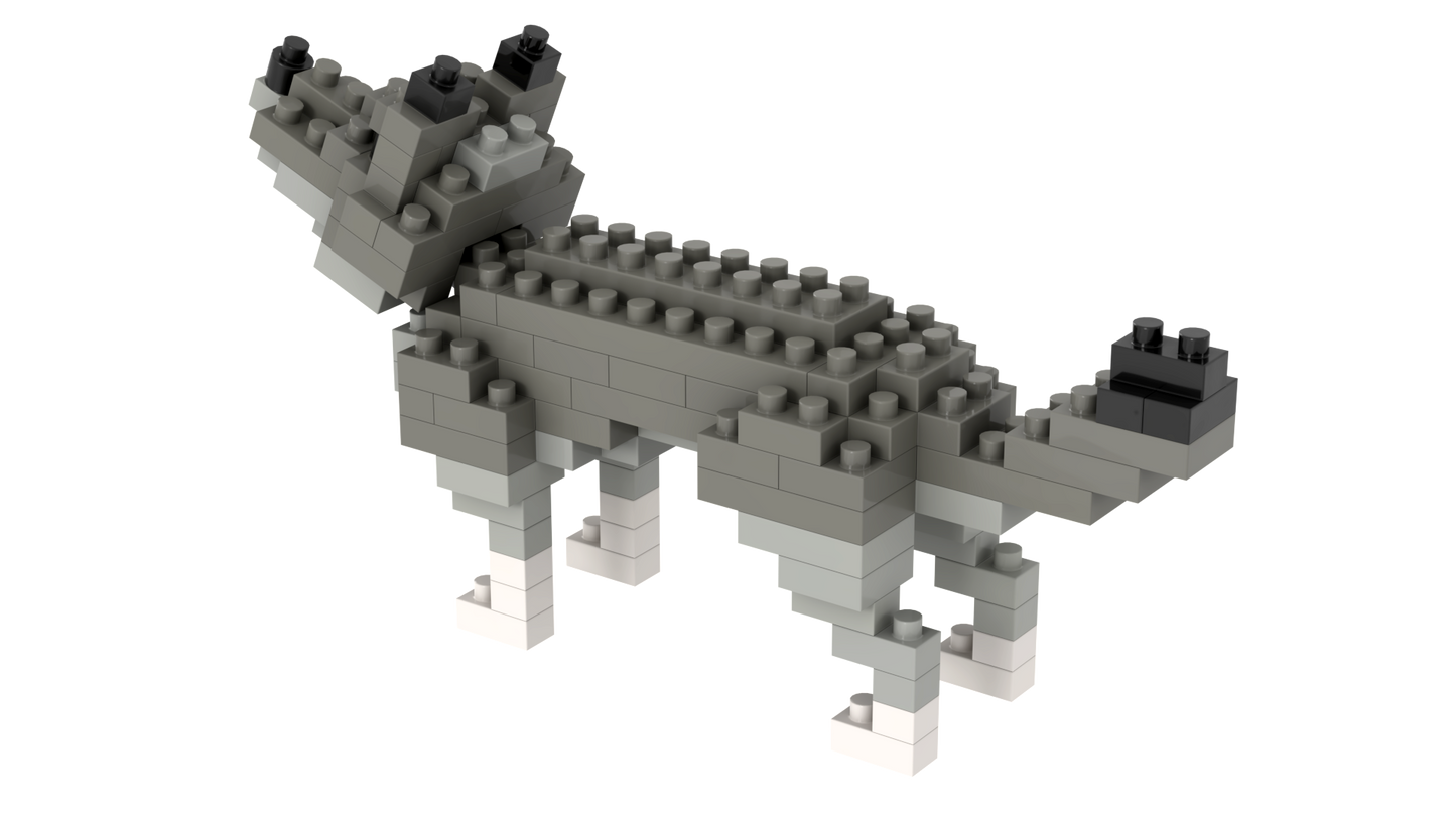 BRIXIES Wolf Dark Grey