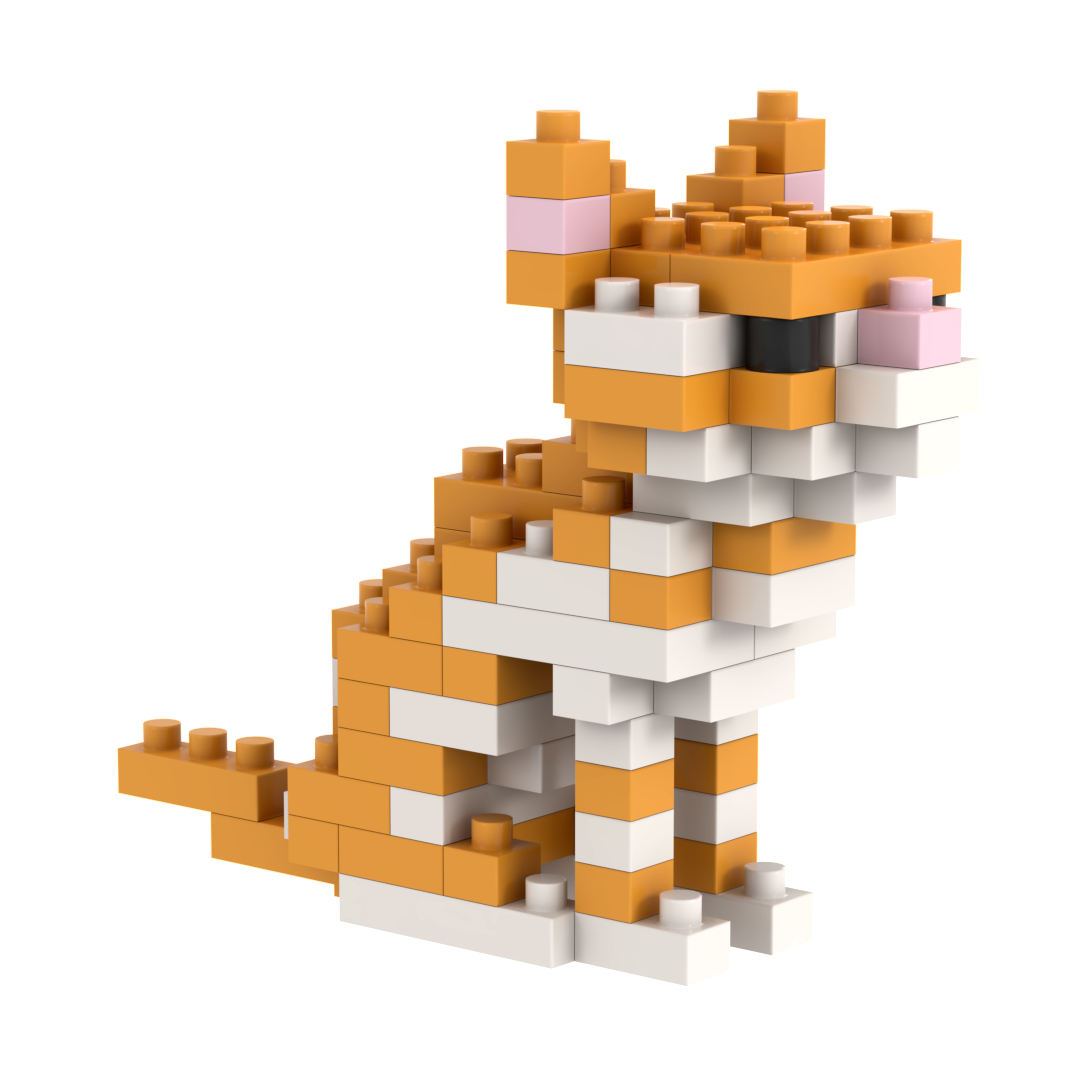 BRIXIES Sitting Cat