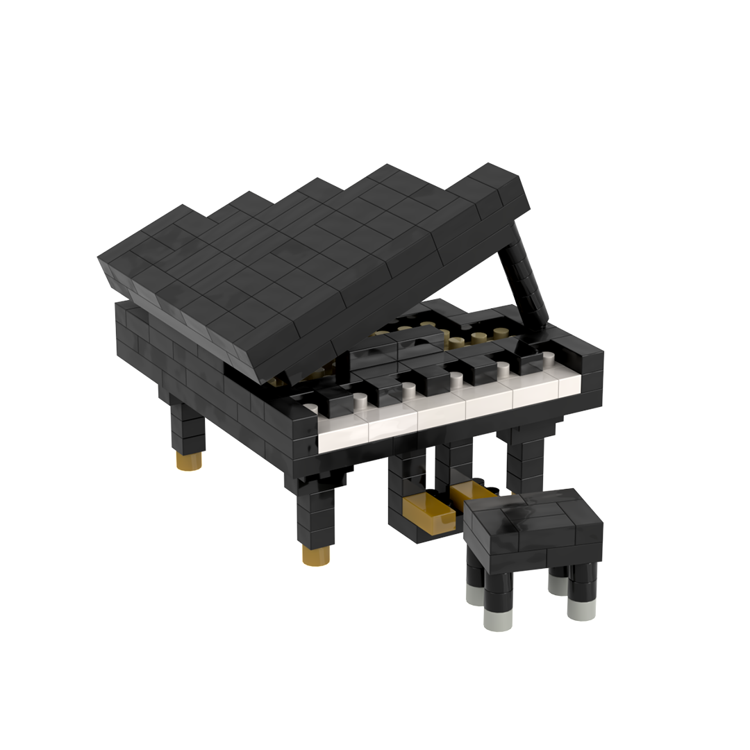 BRIXIES Piano (Grand) Black