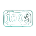 Emporte-pièce Billet de 100$