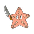 Pin’s Etoile de Mer avec Couteau