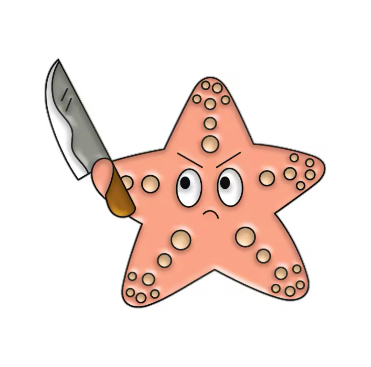 Starfish with Knife Pin