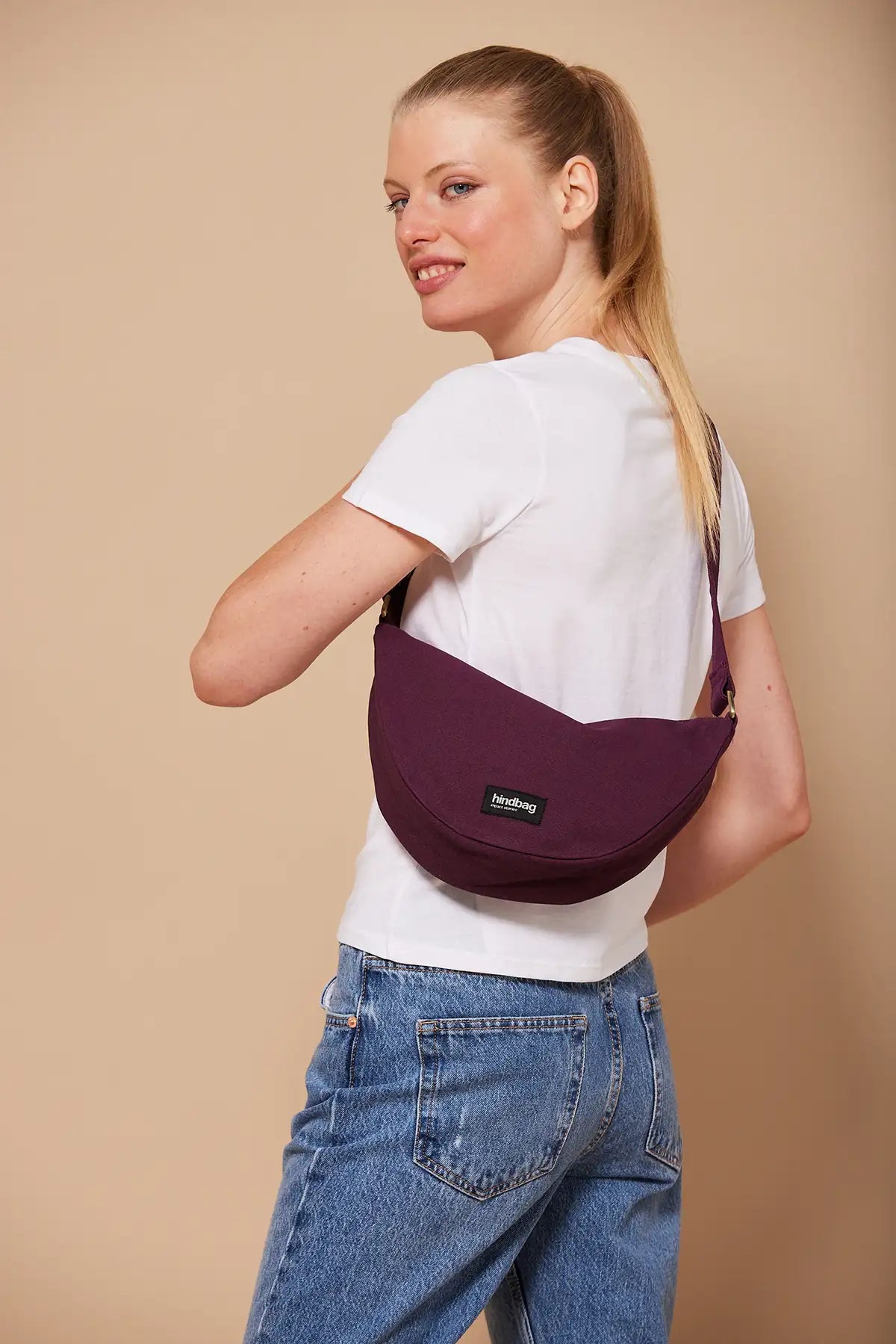 Sac banane Andrea Prune