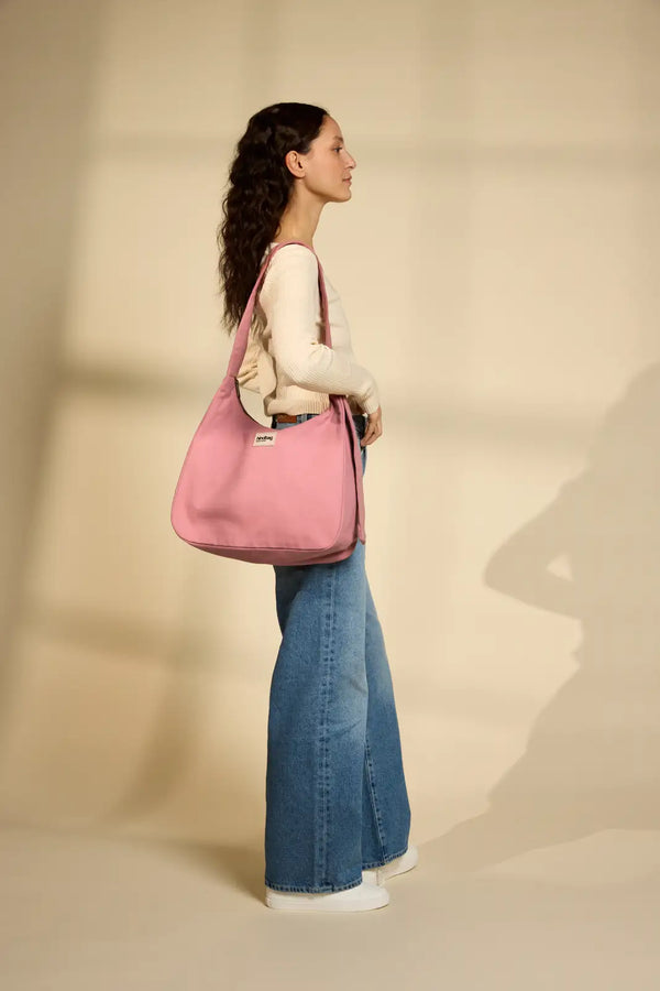 Claire Rose blush hobo bag