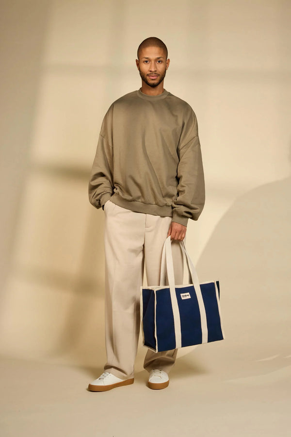 Oscar Navy Tote Bag