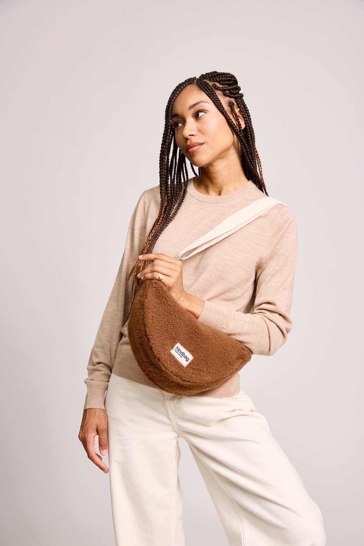 Andrea Teddy Brown Fanny Pack