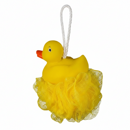 Yellow Duck Shower Puff