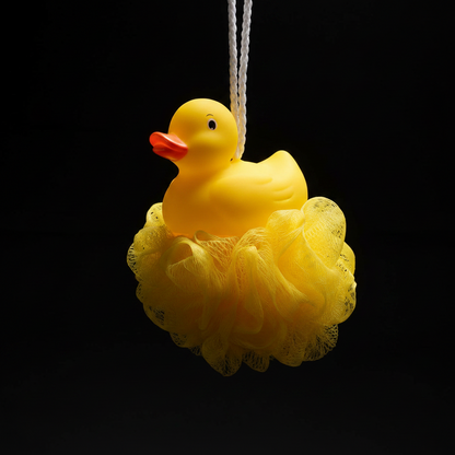 Yellow Duck Shower Puff