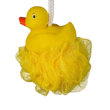 Yellow Duck Shower Puff